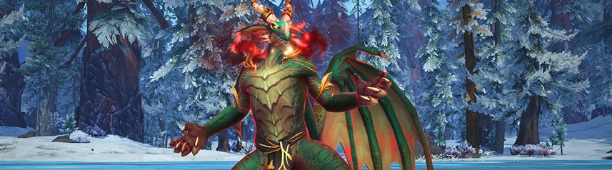 world of warcraft fantasy mmorpg fire breathing drachtyr evoker