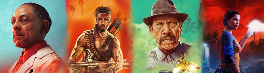 far cry 6 action adventure fps characters free weekend key art