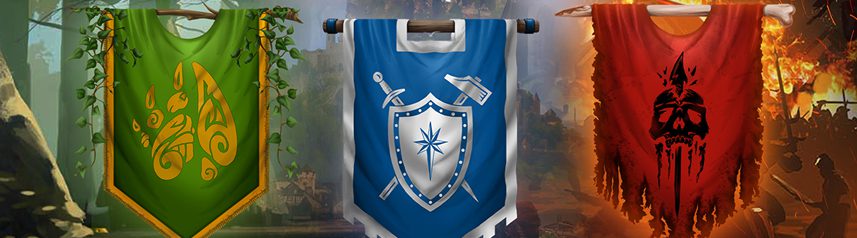 fractured online sandbox mmorpg pvp season faction flags