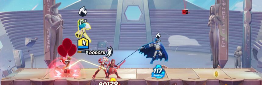 multiversus 2d brawler harley quinn balloons screenshot