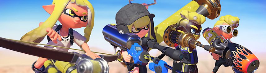 splatoon 3 team shooter paint weapons