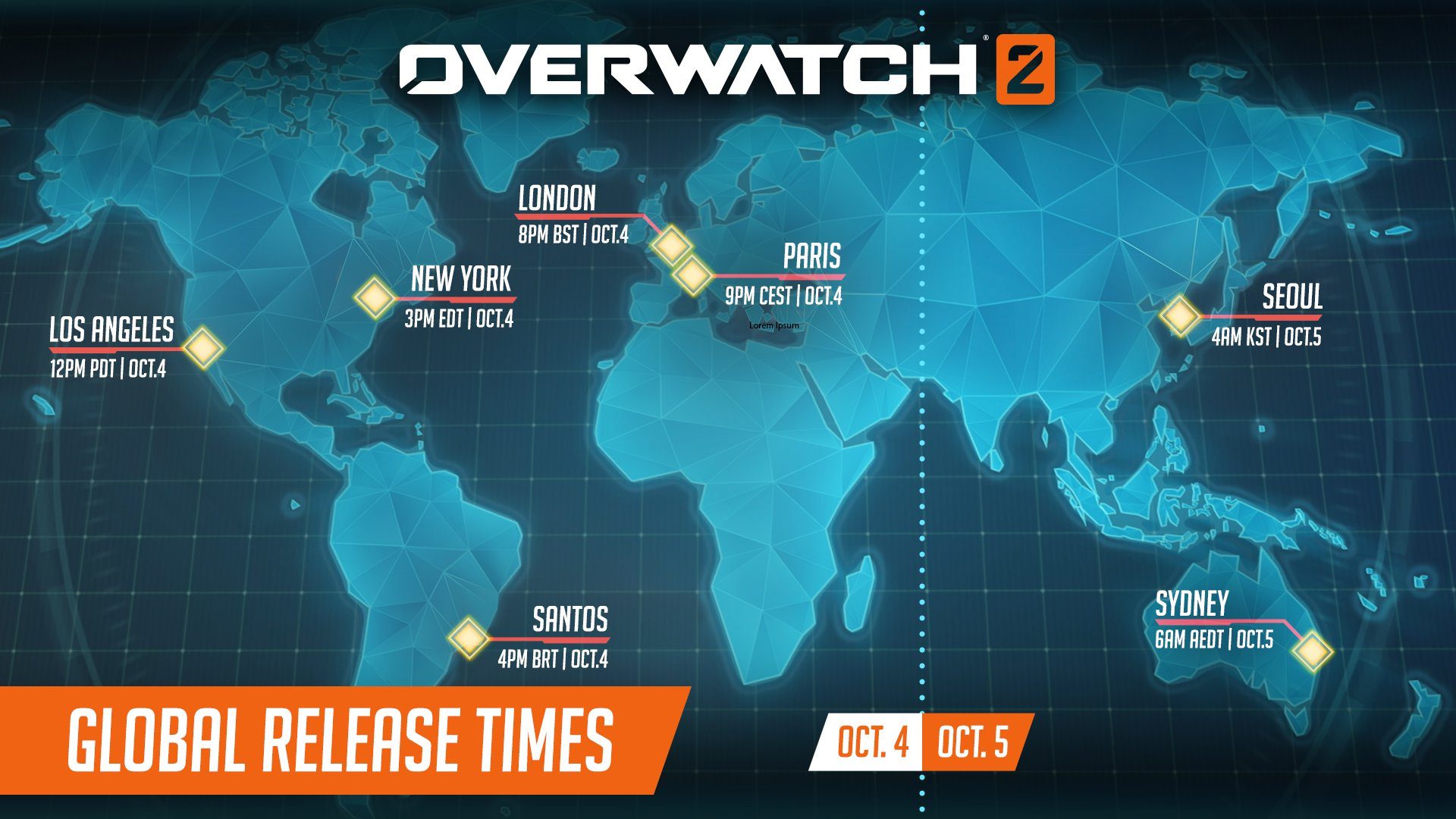 overwatch 2 hero shooter regional launch times