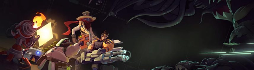 endless dungeon co-op roguelite key art