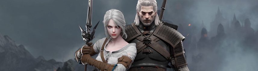 lost ark fantasy mmorpg the witcher crossover key art