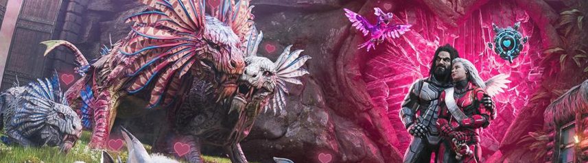 ark survival evolved valentines evo 2023 key art