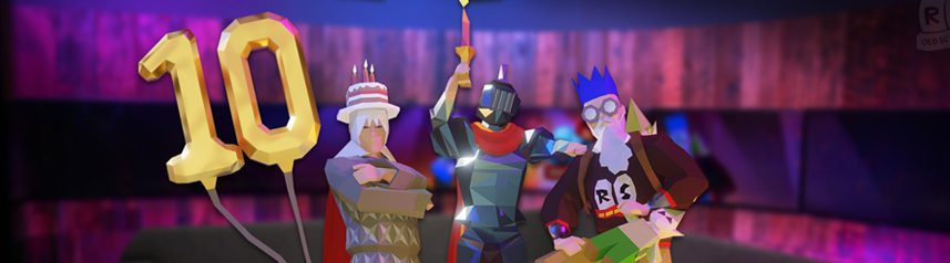 old school runescape 10th anniversary key art