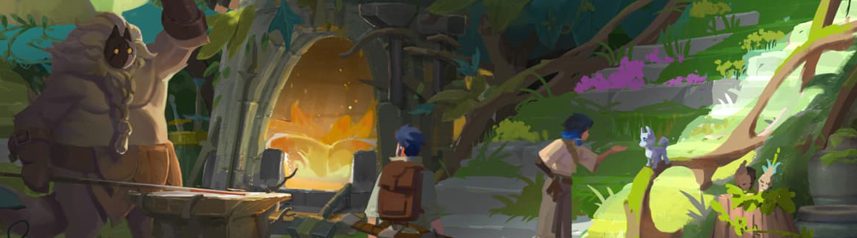 project skies co-op action rpg forest concept art