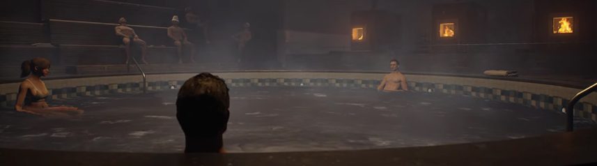 the day before post-apocalyptic sauna