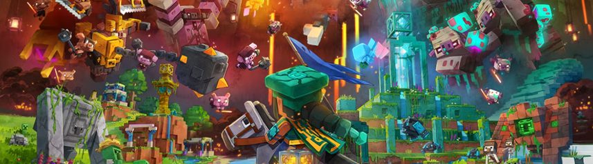 minecraft legends launch key art