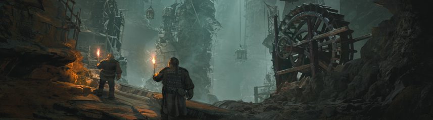 lord of the rings return to moria key art banner