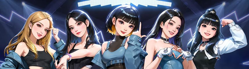 overwatch 2 le sserafim cartoon art banner