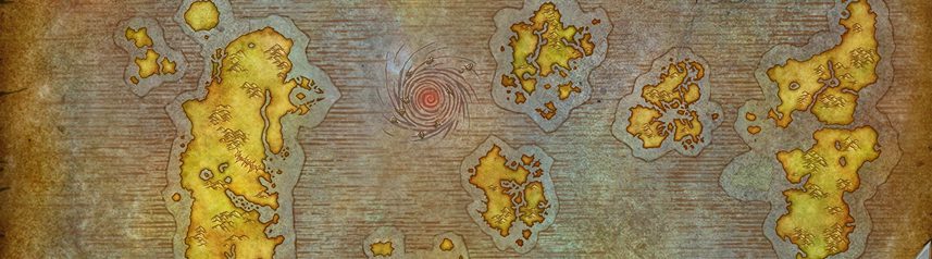 world of warcraft azeroth map banner