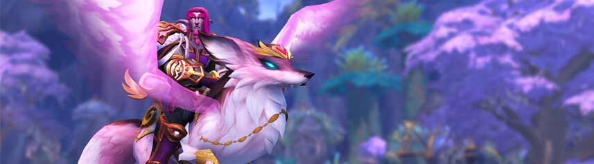 world of warcraft pink flying fox banner