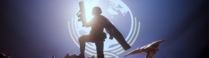 helldivers 2 flag silhouette banner