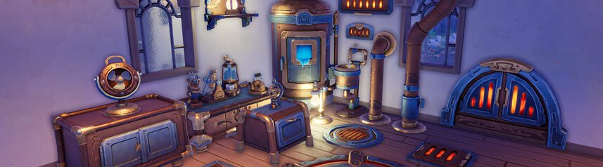 palia paltech steampunk decor banner