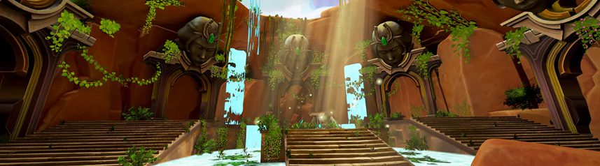 zenith infinite realms cave temple banner