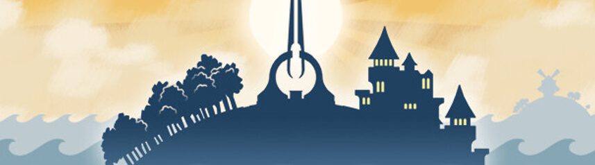 brighter shores vector key art banner