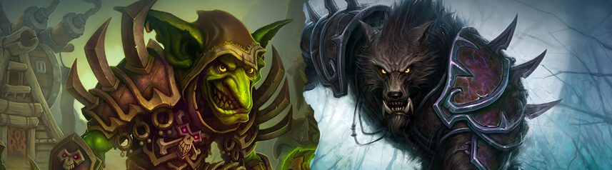 world of warcraft goblin worgen banner